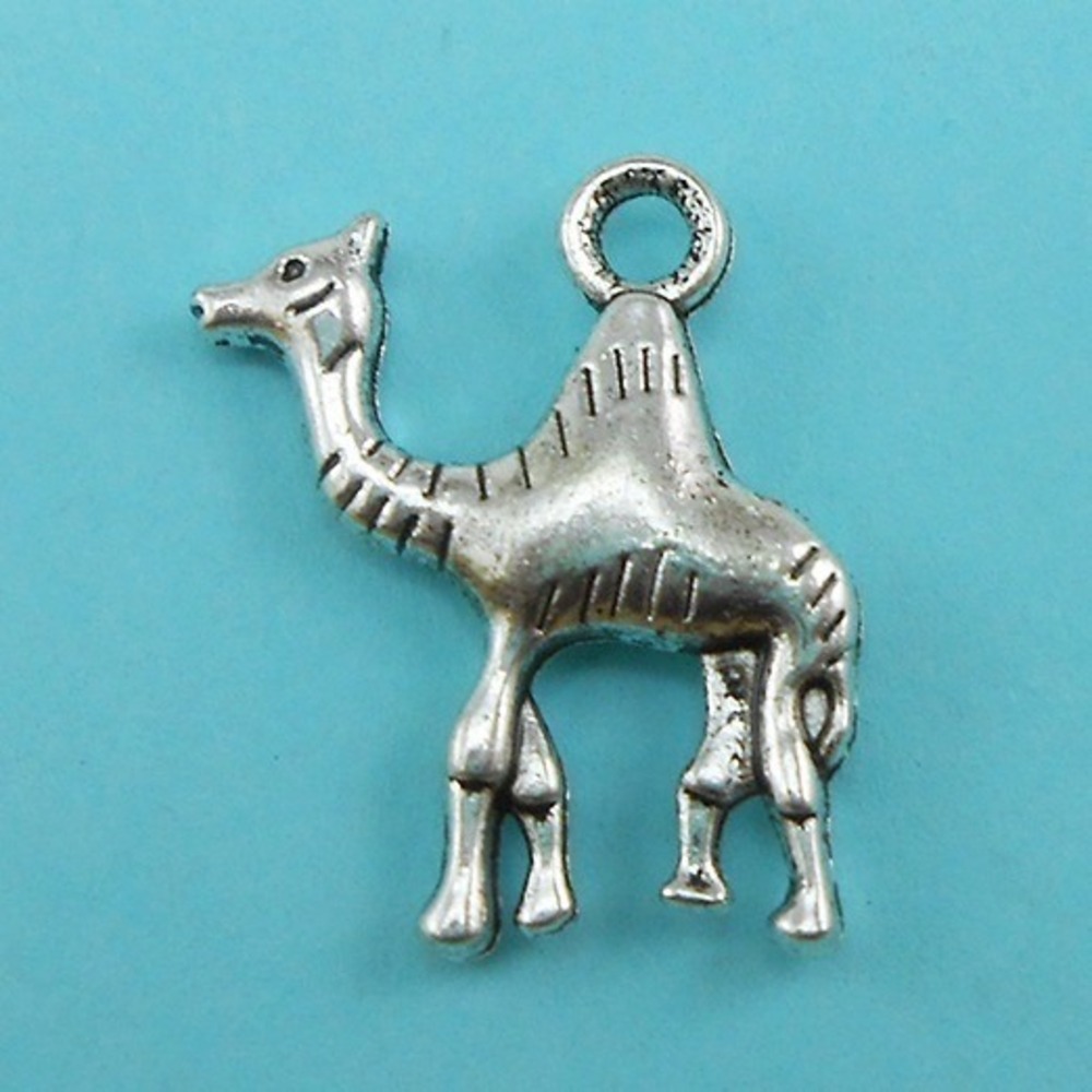 6pcs Camel Charms silver tone desert animal travel jewelry making‎ supplies